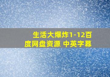 生活大爆炸1-12百度网盘资源 中英字幕